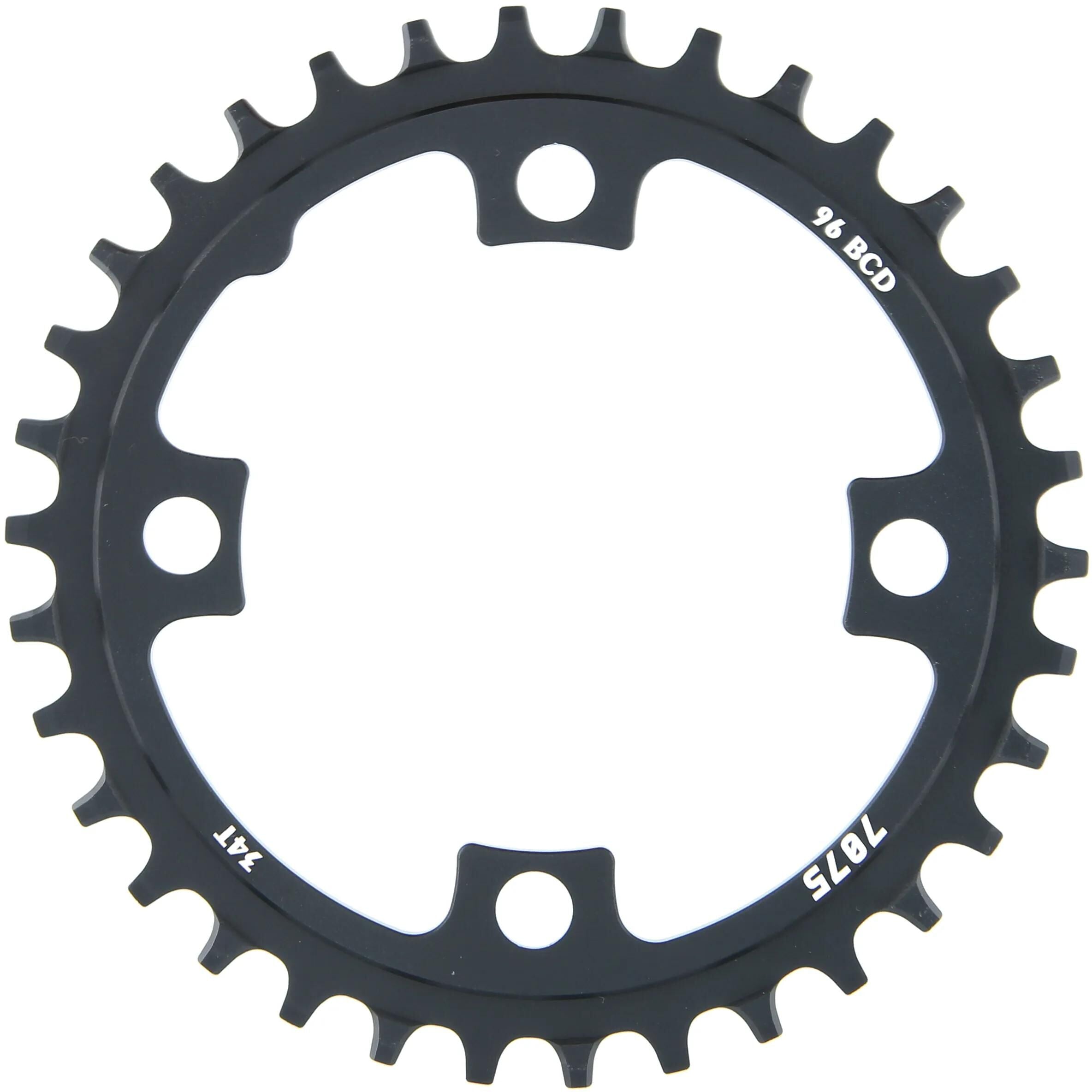 SunRace Kettenblatt 34T aus Aluminium, Lochkreis 96