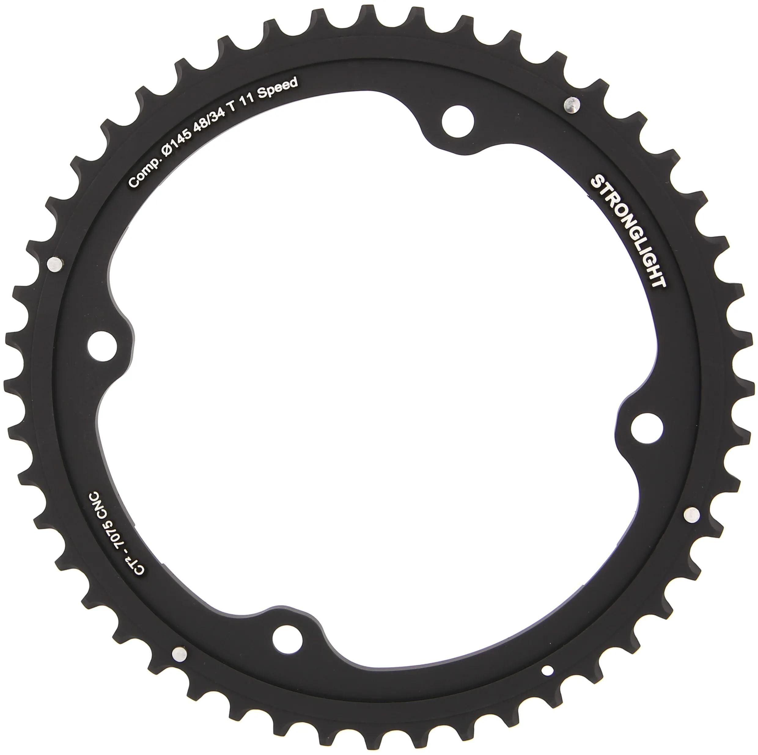 Stronglight kettingblad ct2 chain ring strongl. ct2 48t outer cer.-tefl.coat.