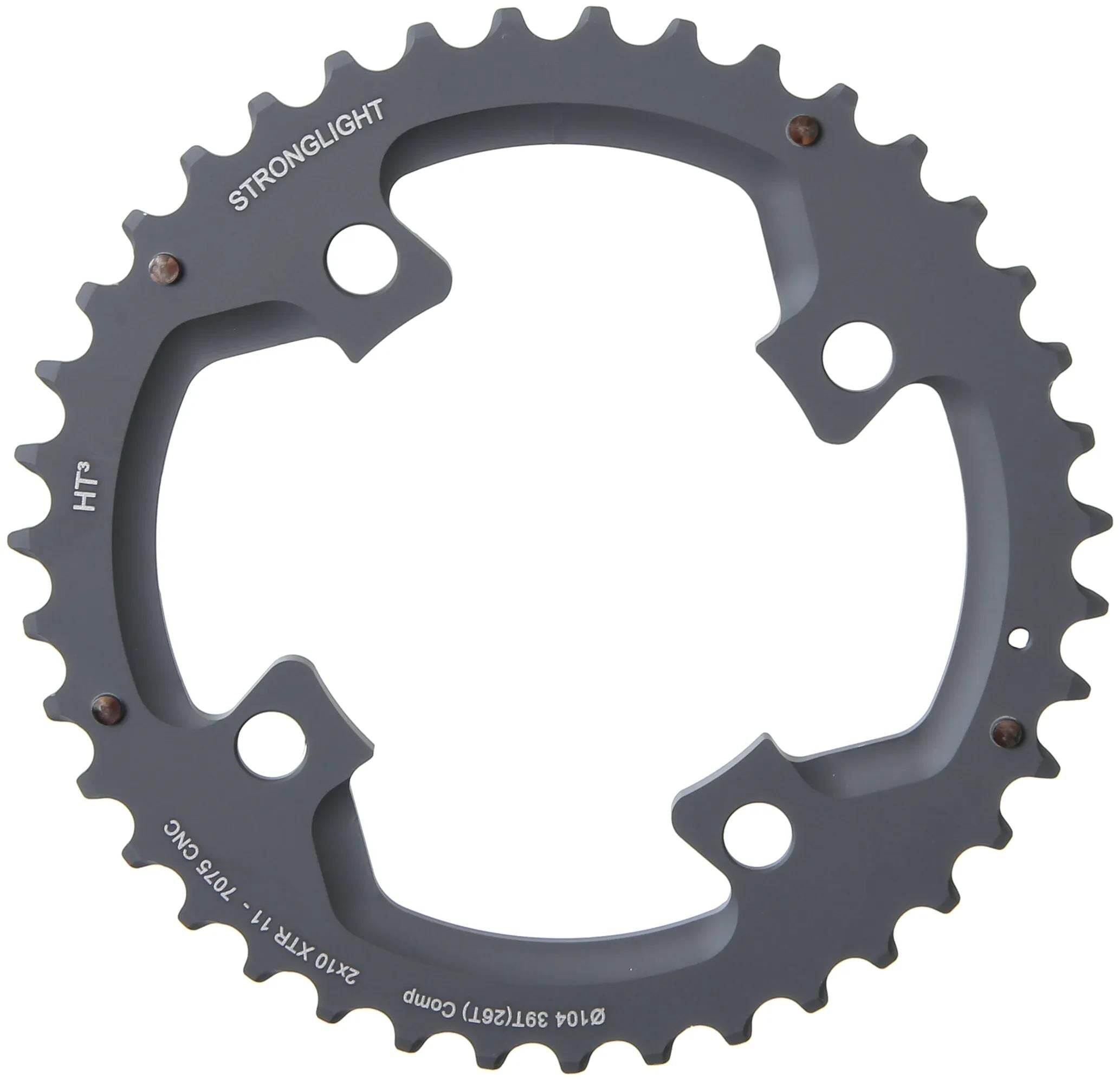 Stronglight kettenblatt ht3 chain ring strongl. ht3 39t outer alu black