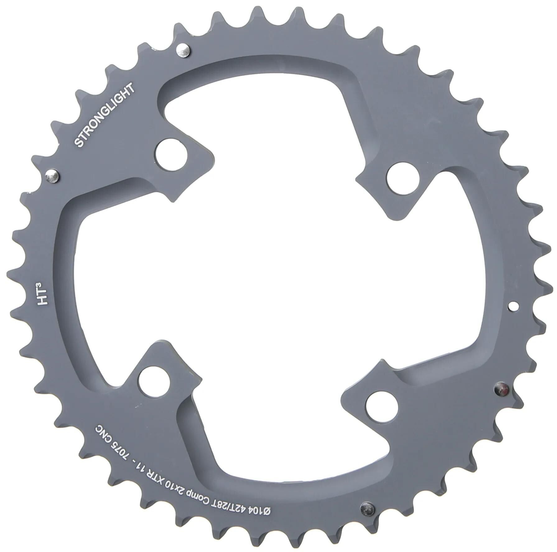 Stronglight kettenblatt ht3 chain ring strongl. ht3 42t outer alu black