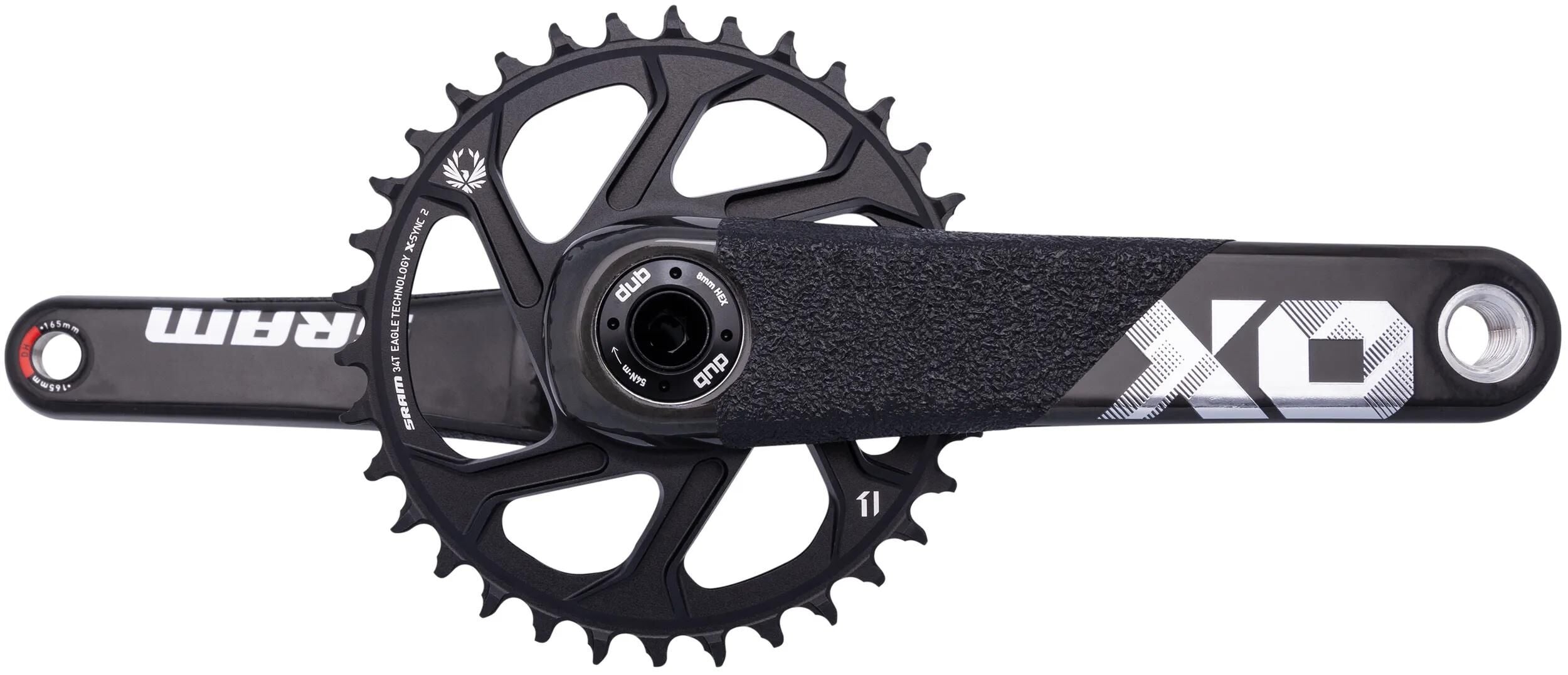 Sram kettenradgarnitur x01 dh crankset x01 dh dub 165mm black