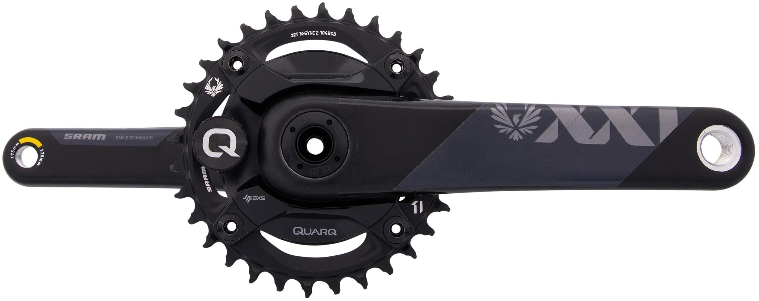 Sram kettenradgarnitur xx1 eagle crankset pow.meter xx1 eagle 175mm
