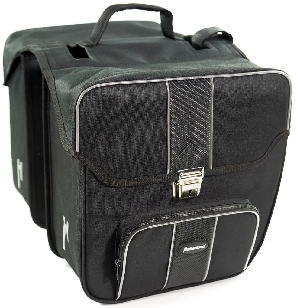 Haberland doppeltasche safe double bag safe black