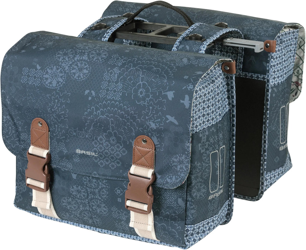 Basil dubbele tas boh�me mik 35l indigo