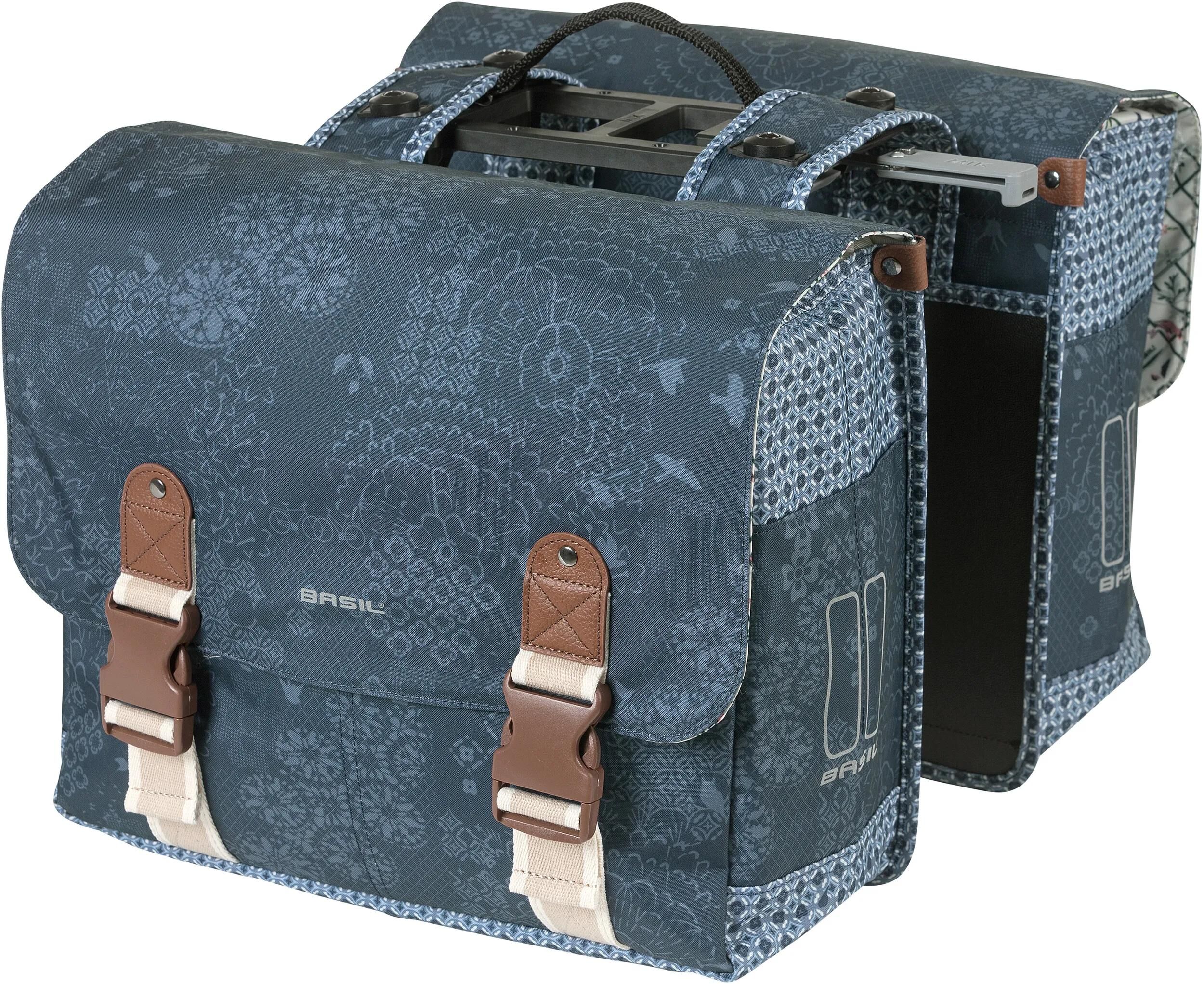 Basil dubbele tas boh�me mik 35l indigo