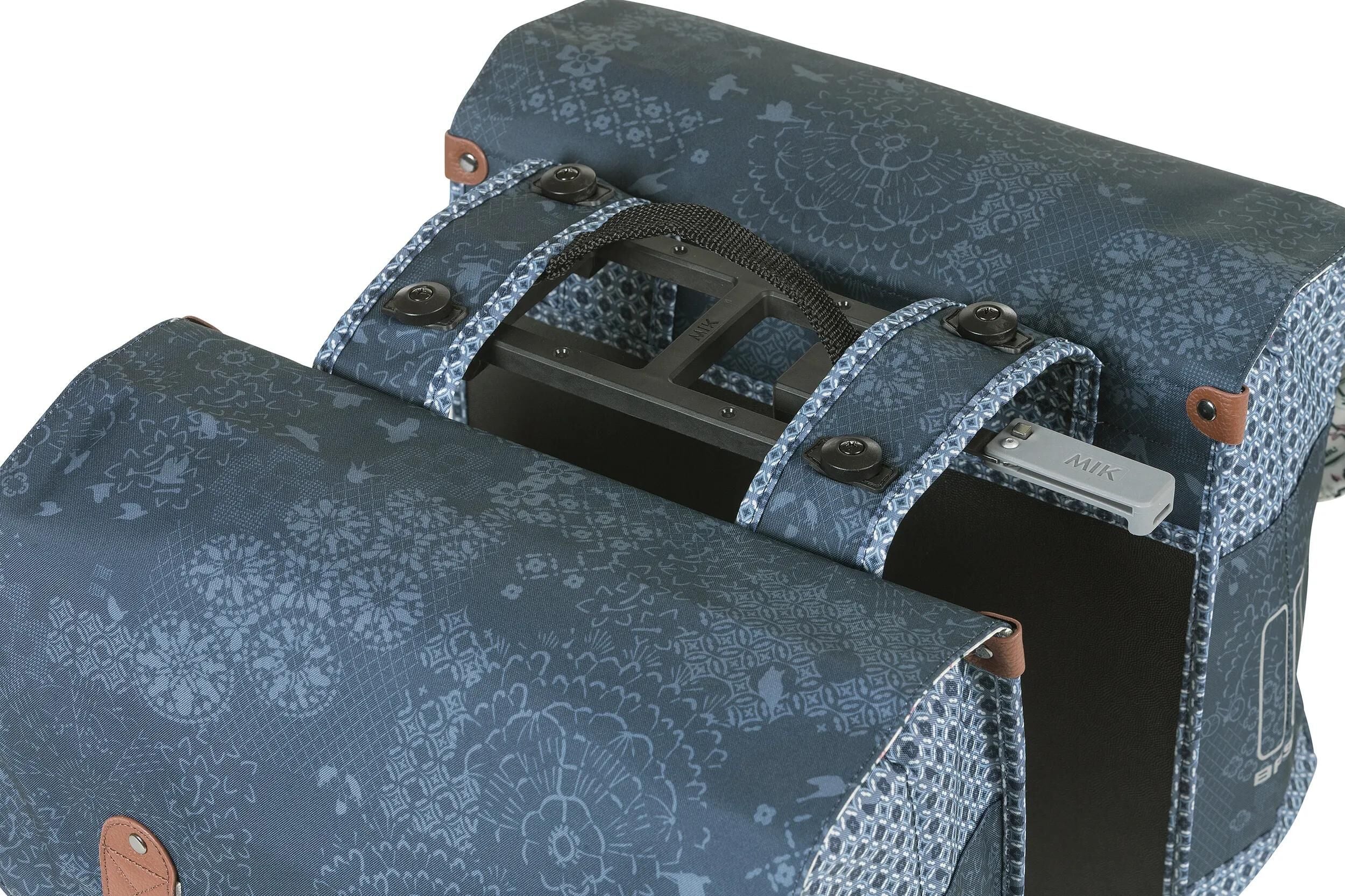 Basil dubbele tas boh�me mik 35l indigo