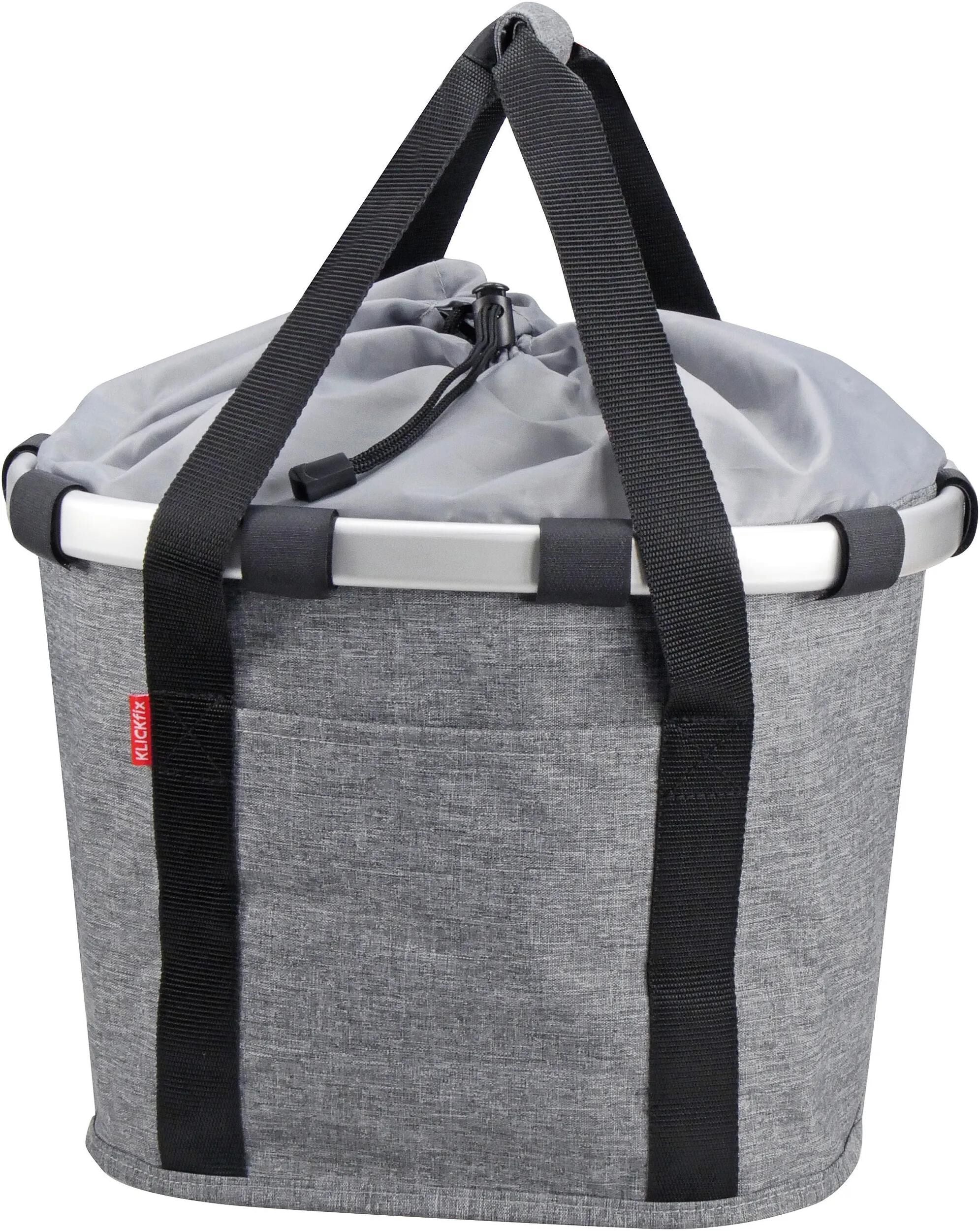 RIXEN KAUL Einkaufstasche Fahrradkorb Shop.bag rk Fahrradkorb Twist Silber