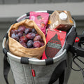 RIXEN KAUL Einkaufstasche Fahrradkorb Shop.bag rk Fahrradkorb Twist Silber