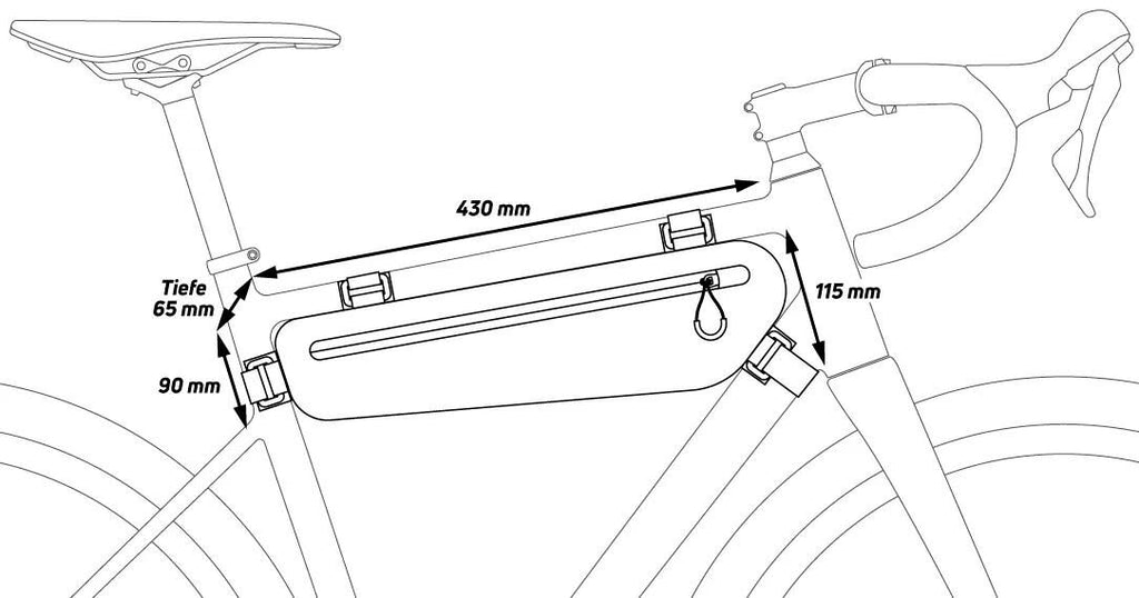 Zéfal tasche z adventure c-serie frame bag z adventure c3 3,3l