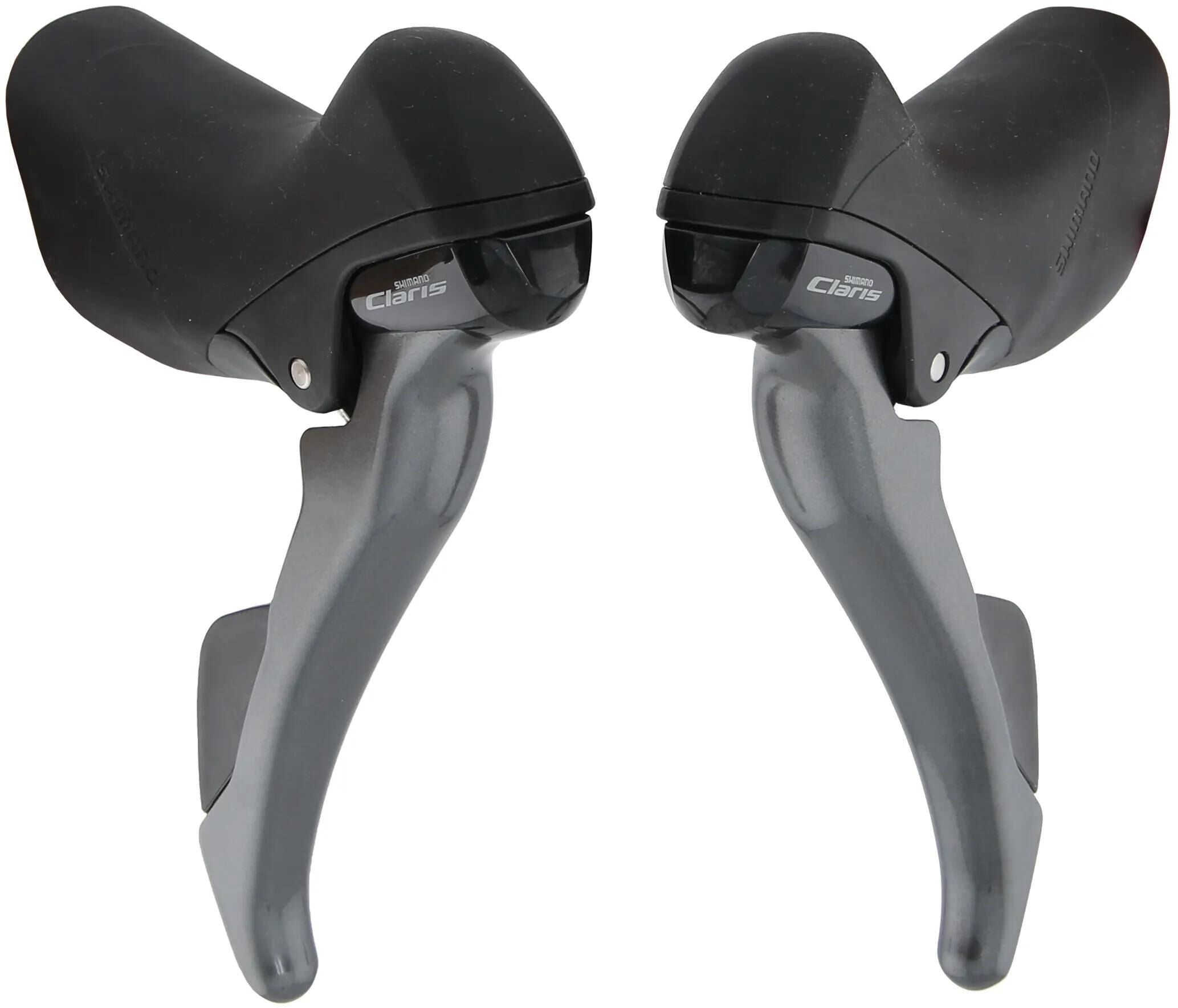 Shimano verstellerset met remhendels 2 x 8 speed claris st-r2000 - grijs zwart