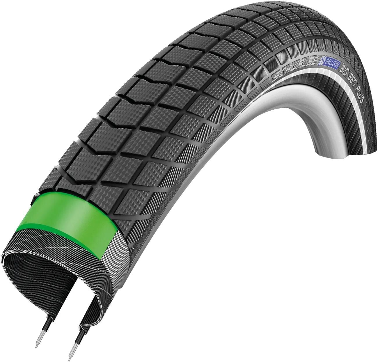 Schwalbe Big Ben Plus 27,5 x 2,15 (55-584) drahtgebunden Performance Line Addix Schwarz + Reflex