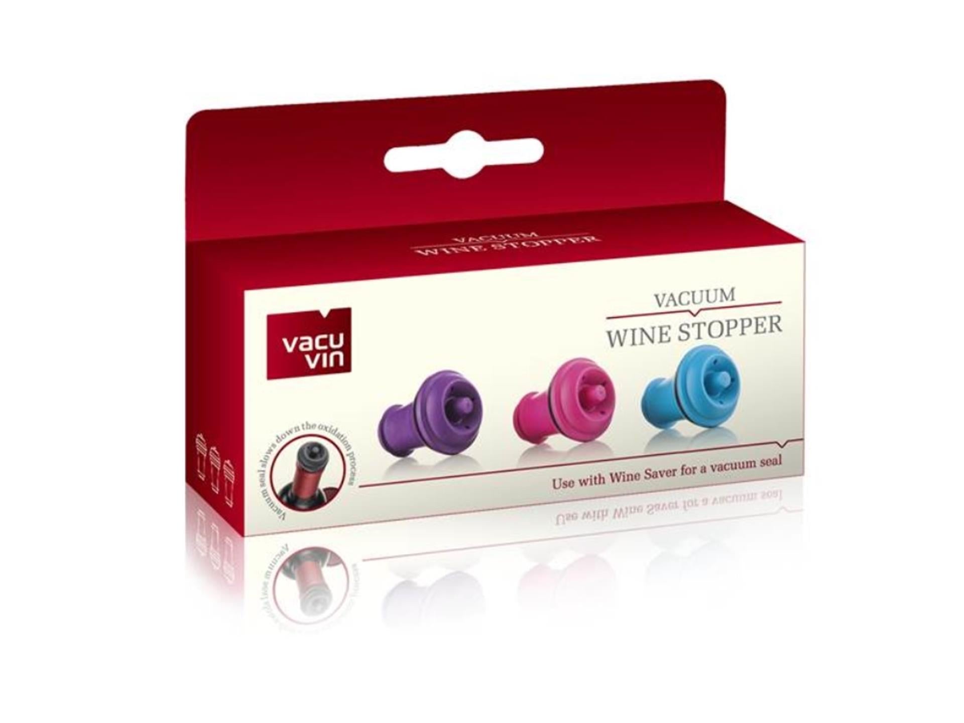 Vacu vin winestopper set van 3 stuks