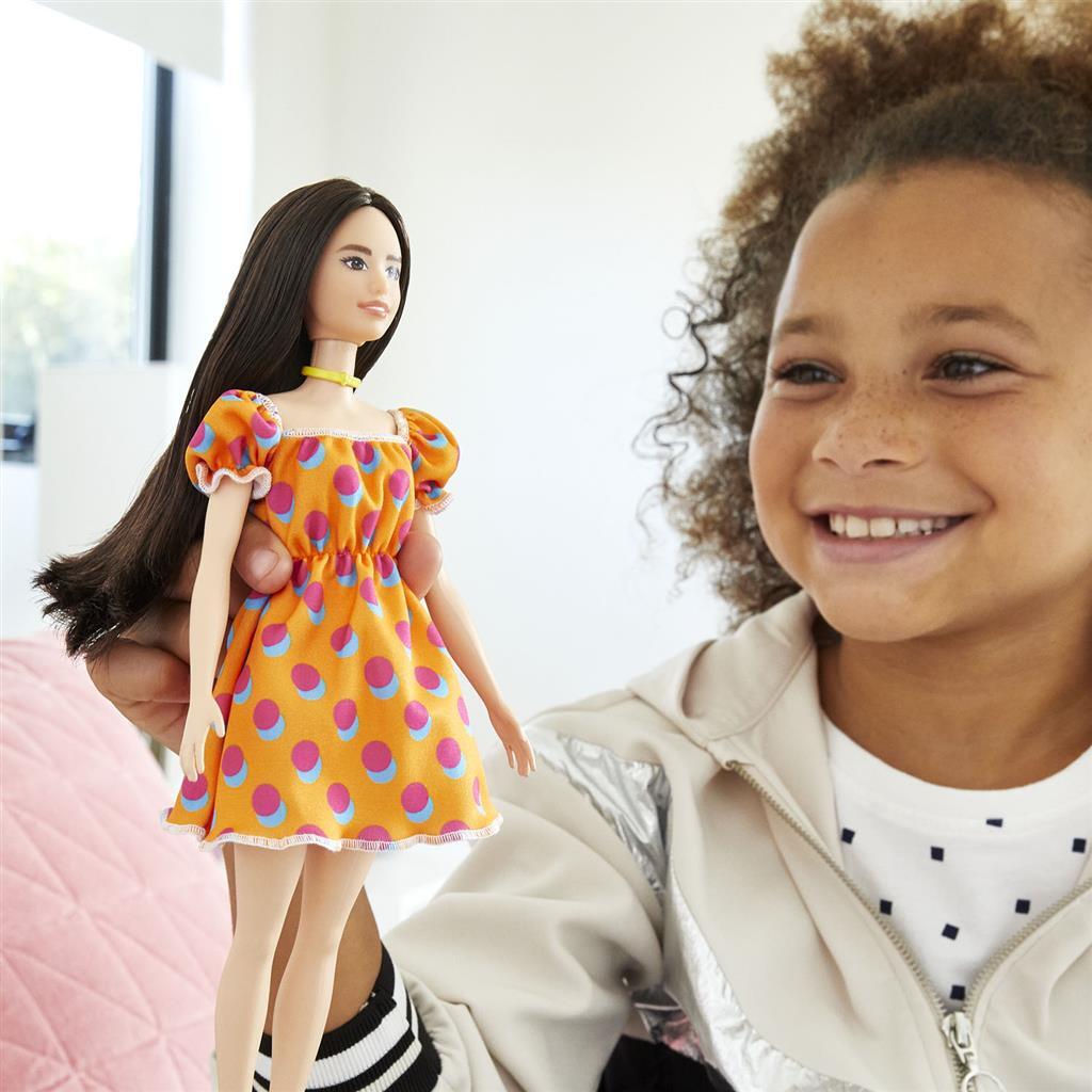 Barbie fashionista pop zwart wit jurkje | 2 stuks