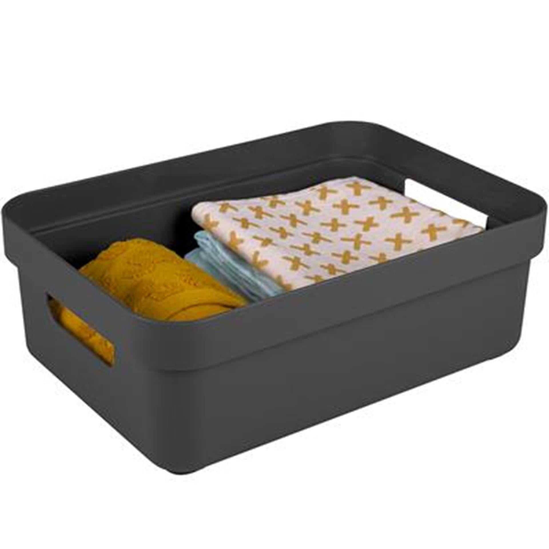 Sunware sigma home opbergbox 9l antraciet