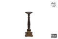 Cosydecor kandelaar kathedraal zwart hout h44cm