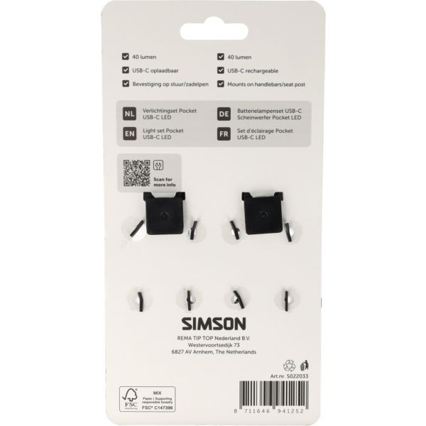 Simson Beleuchtungsset Aurora Pocket