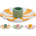 Home styling kandelaar 12cm 3 assorti kandelaar streep 12cm