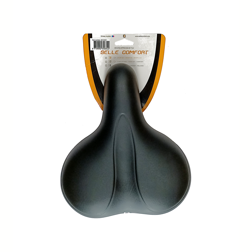 Selle Comfort Sattel E-Bike Soft Medium schwarz, ohne Riemen