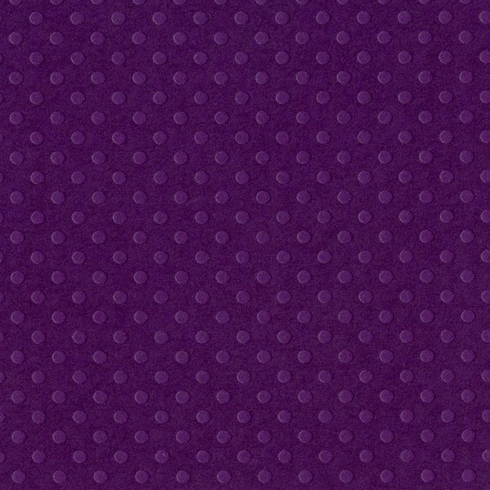 Bazzill • dot swiss 30,5x30,5cm plum pudding