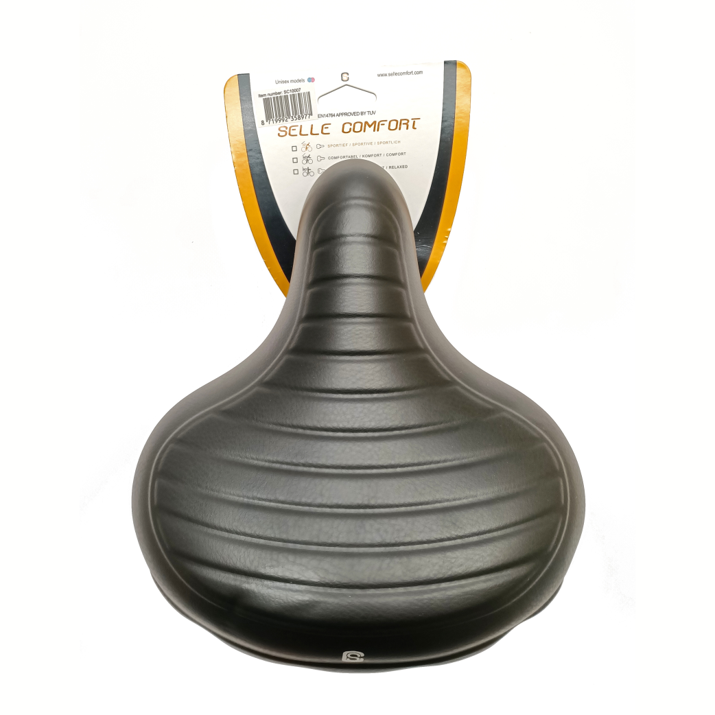 Selle Comfort Sattel Wave schwarz, ohne Riemen