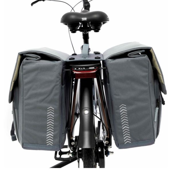 Neue Looxs Tulum MIK Doppel-Packtasche, 32 Liter, 35 x 17 x 37 cm, schwarz