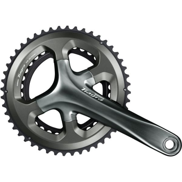 Kurbelgarnitur 2 x 10-fach Shimano Tiagra FC-4700 - 172,5 mm 50-34 Zähne mit Hohlachse - schwarz