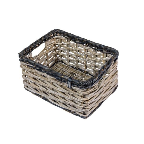 Basil Dijon Fahrradkorb L 36 x 49 x 27 cm - grau schwarz