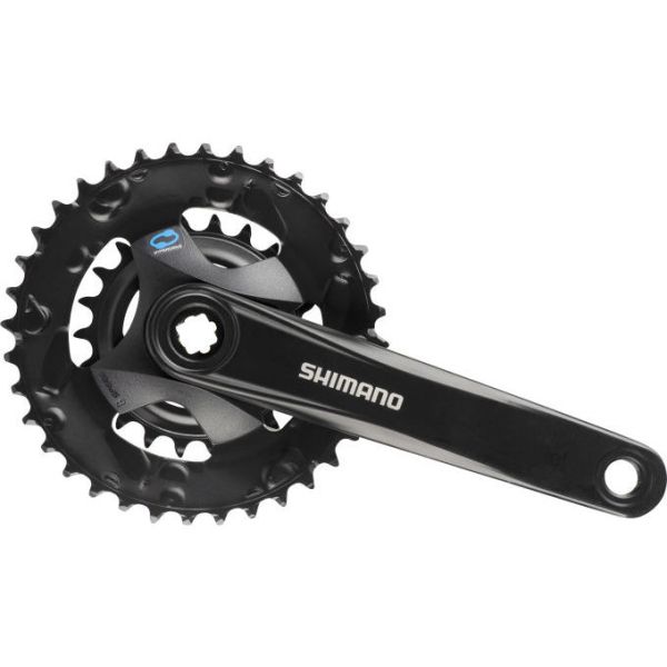 Kurbelgarnitur 2x 7/8-fach Shimano FC-M315-2 mit 175 mm Kurbelarm 36 x 22T - schwarz