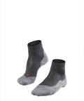 Falke tk5 short anti-blaar dun wol functioneel materiaal wandelsokken heren grijs - maat 39-41