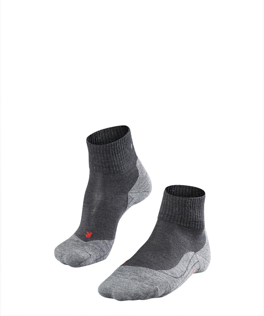 Falke tk5 short anti-blaar dun wol functioneel materiaal wandelsokken heren grijs - maat 44-45 44 45