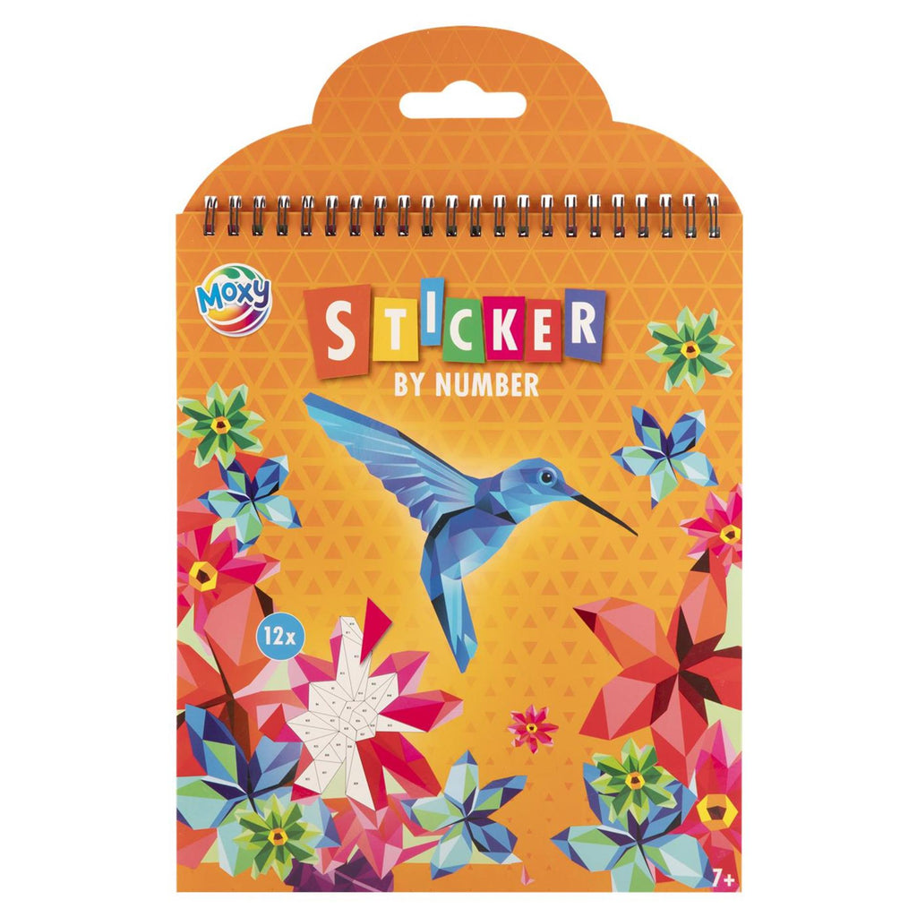 Moxy sticker op nummer 24x20cm