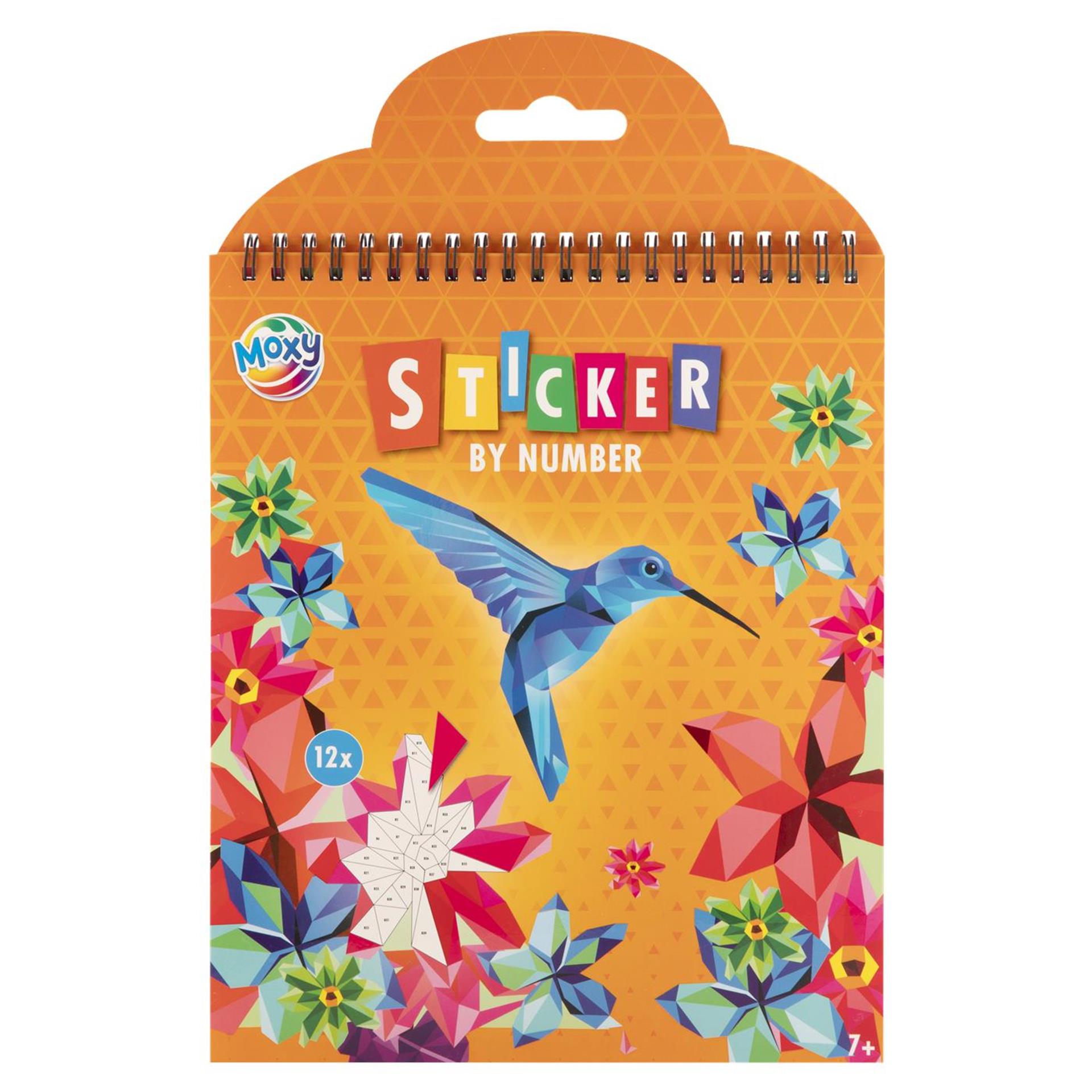Moxy sticker op nummer 24x20cm
