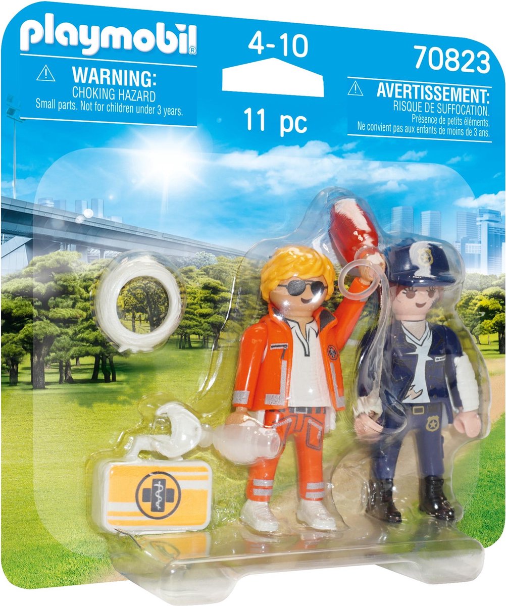 Playmobil duopack spoedarts en politieagente
