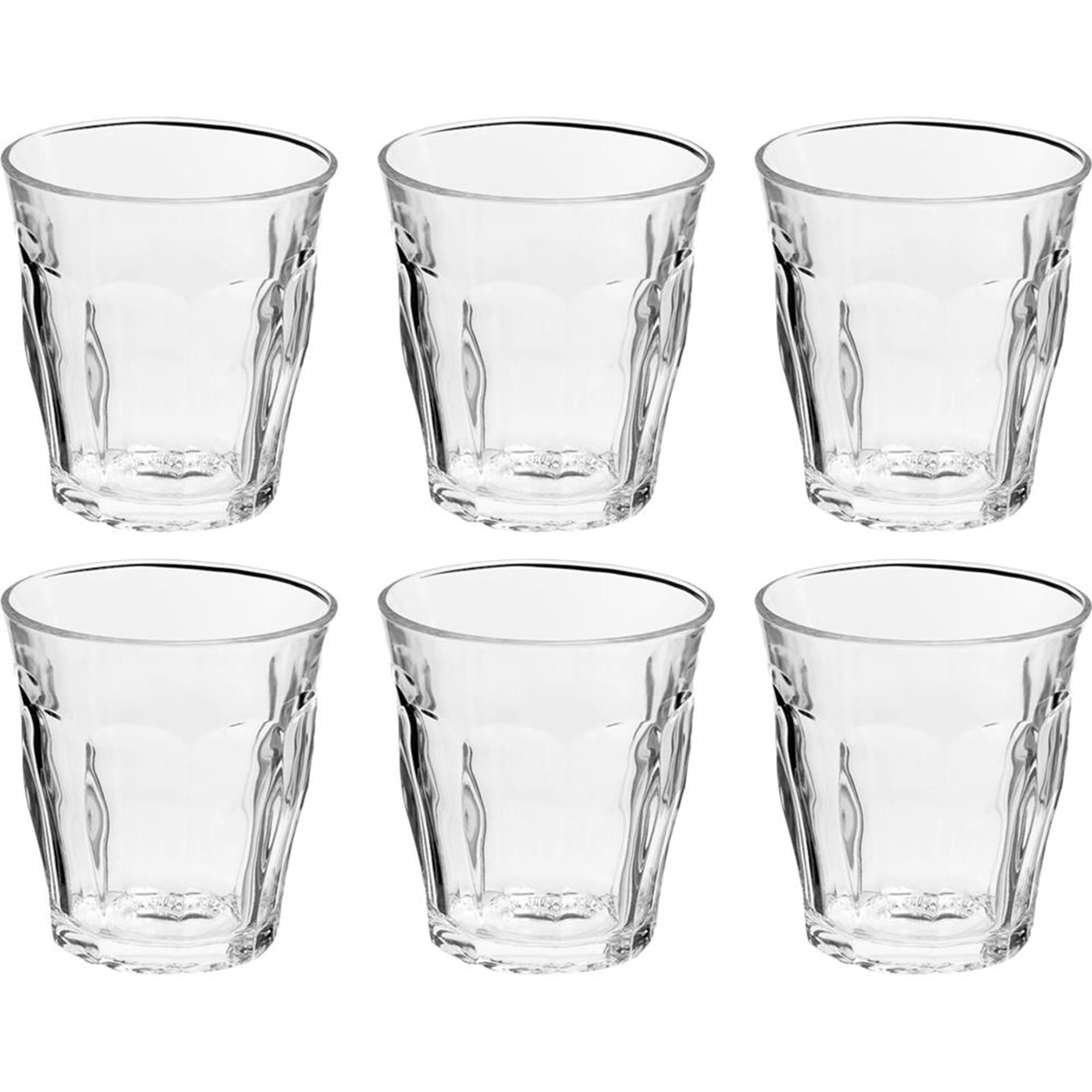 Duralex glas picardie 200ml 6 stuks