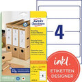Etiketten avery lr4761-25