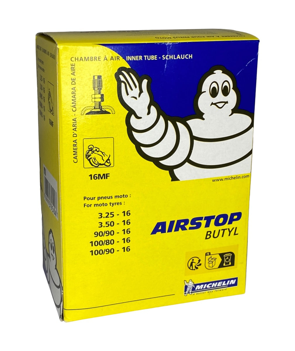 Michelin-Schlauch 16-3.25 3.50 100 80 100 90 90 90-16 mit geradem Ventil