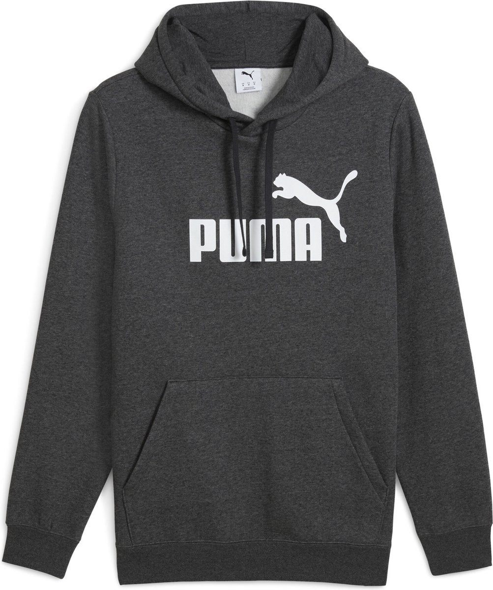 Puma ess no. 1 logo hoodie fl unisex trui - dark gray heather l