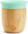 Munchkin bamboe open beker - drinkbeker voor baby en peuter - 150 ml - kinderbeker vanaf 6 maanden - drinkbeker - kinderservies - 360° cup design - mintgroen