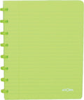 Atoma trendy schrift | ft a5 | 144 bladzijden | gelijnd | transparant groen