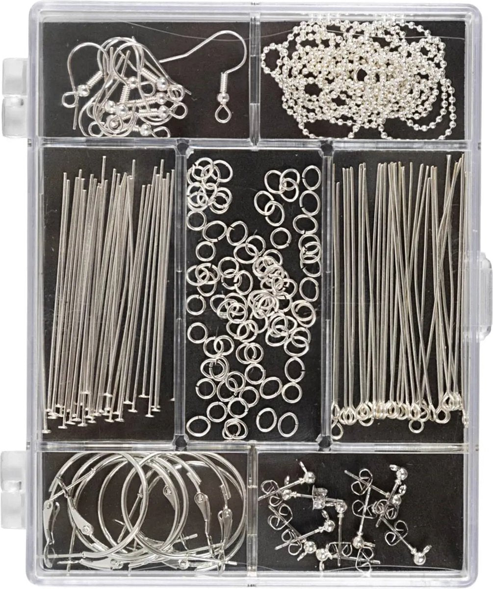 Creativ Company Schmuck versilbertes Starterset
