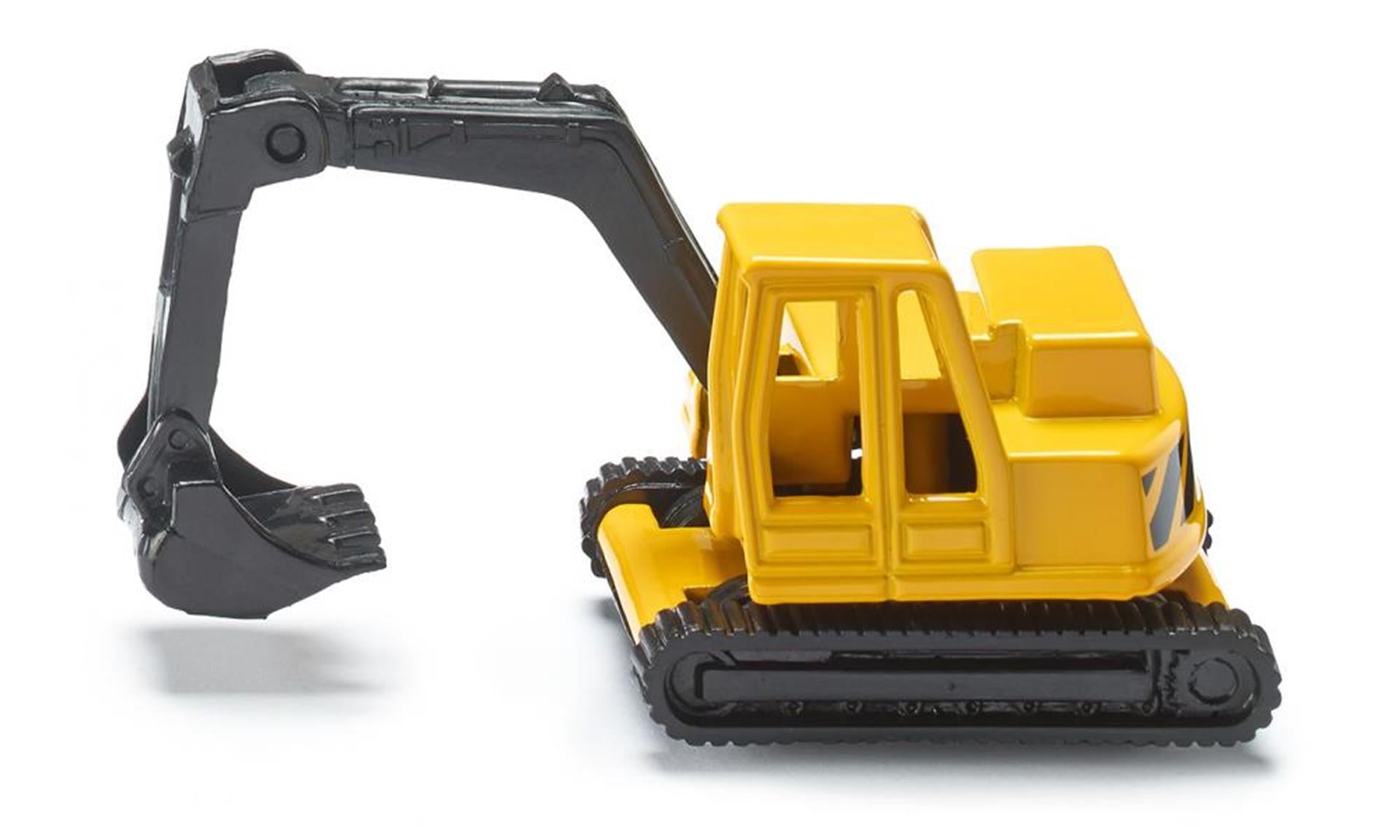Siku 0801 graafmachine 6,8 cm geel zwart