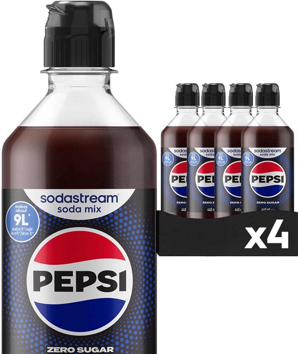Sodastream pepsi cola zero siroop - 4 pack