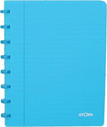 Atoma trendy schrift | ft a5 | 144 bladzijden | gelijnd | transparant turkoois