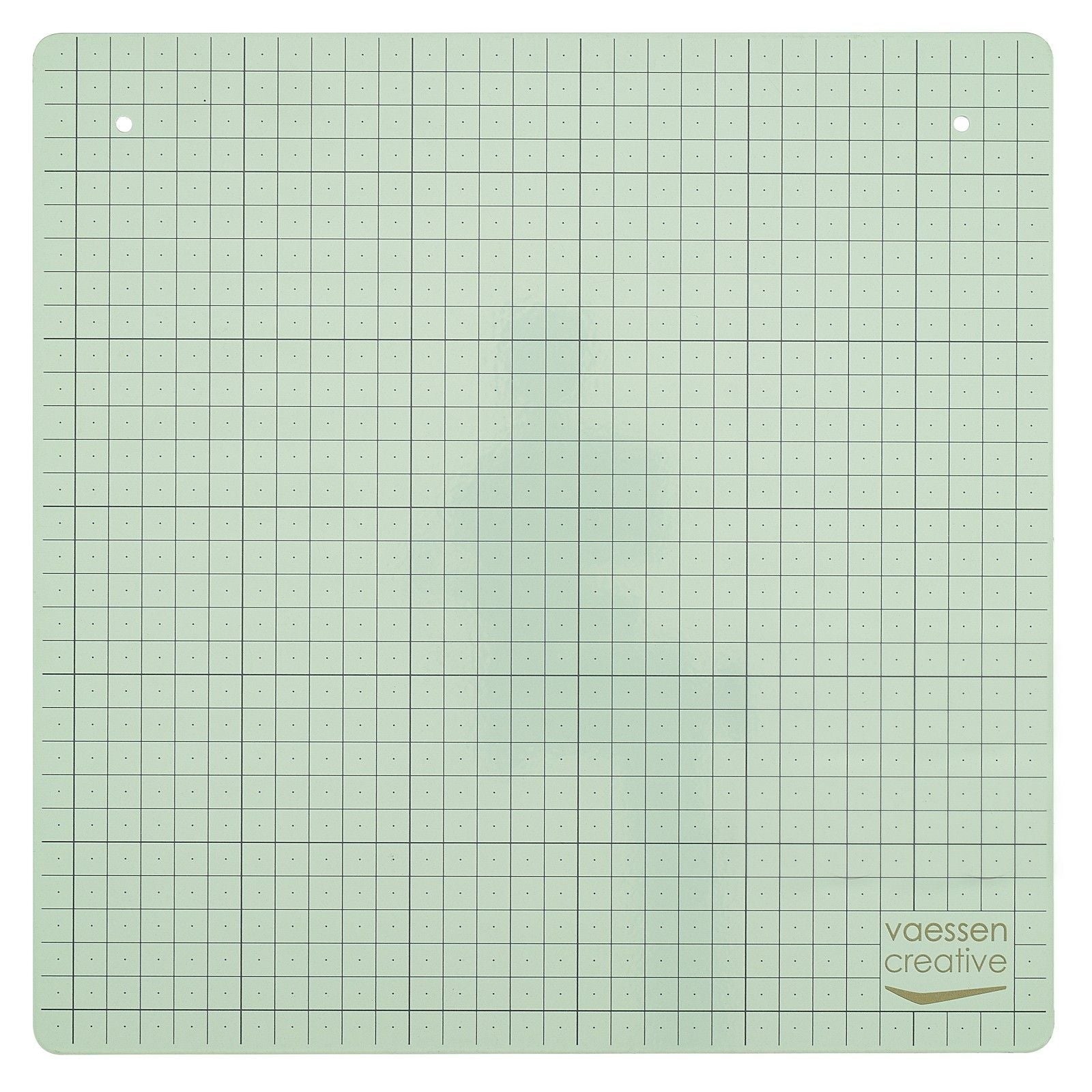 Vaessen creative magnetische werkmat - mint - metalen knutselmat - 30,5 x 30,5 cm - incl. 4 magneten