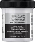 Winsor newton 3040859 professional acrylic clear gesso primer 225 ml – transparante acrylprimer voor acryl- olieverf