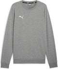 Puma teamgoal casuals crew neck sweat heren sporttrui - medium gray heather- white
