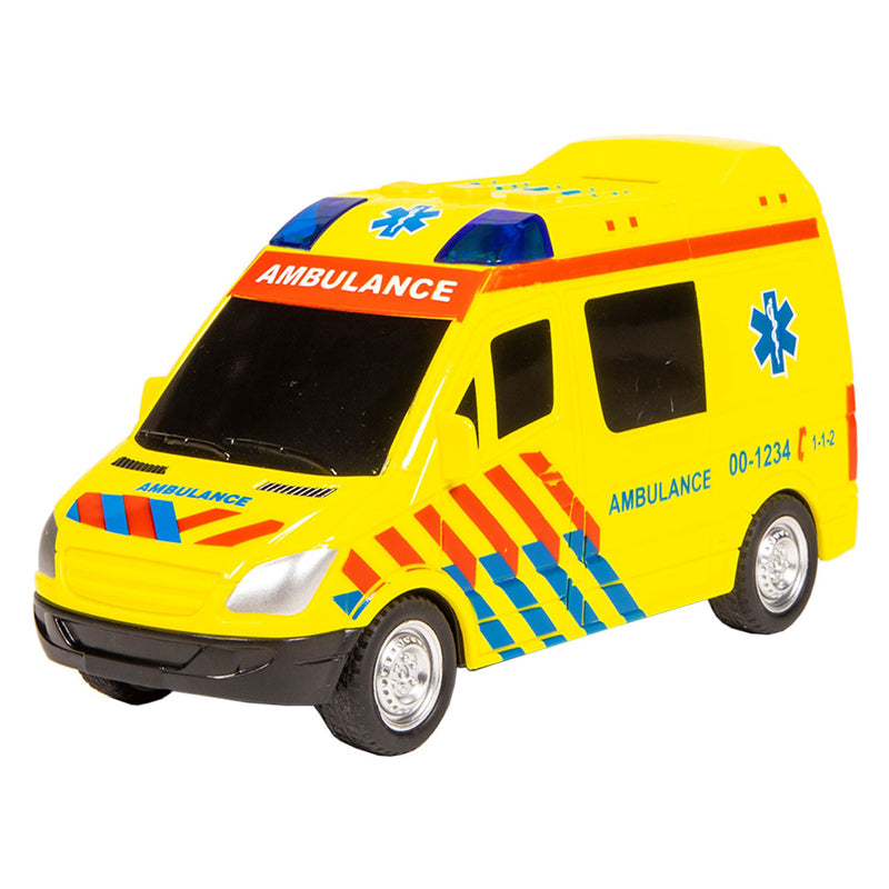 Rettungswagen der Serie 112 Rescue Racers mit Licht und Ton