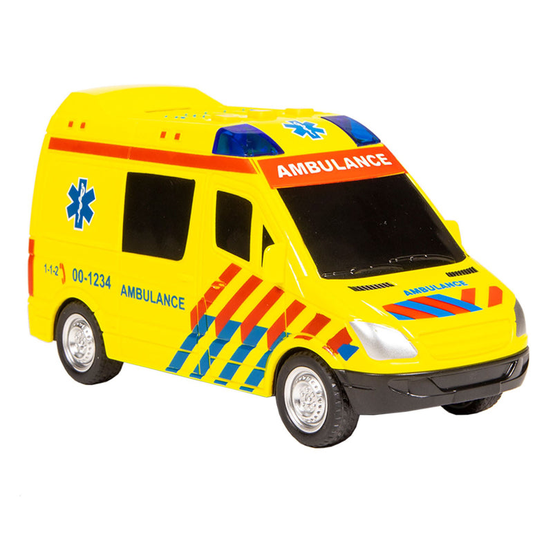 Rettungswagen der Serie 112 Rescue Racers mit Licht und Ton