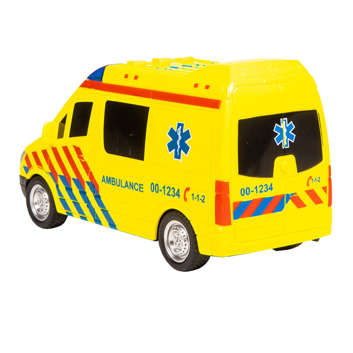 Rettungswagen der Serie 112 Rescue Racers mit Licht und Ton