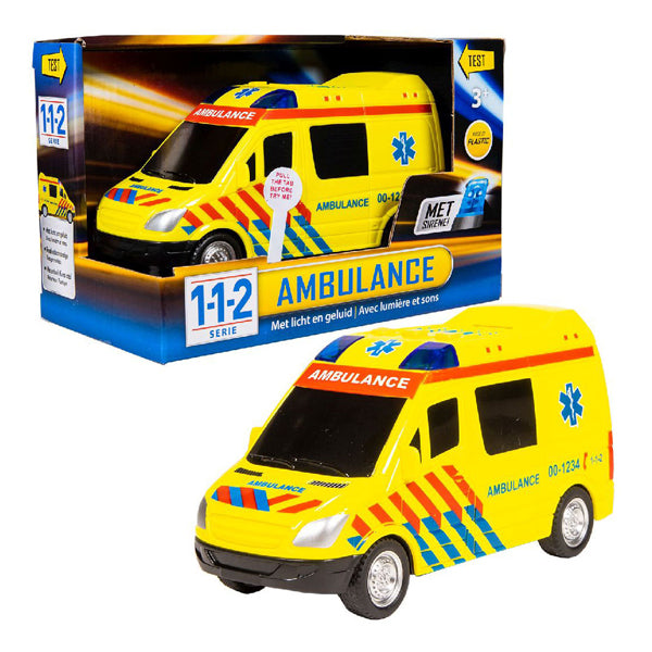 Rettungswagen der Serie 112 Rescue Racers mit Licht und Ton